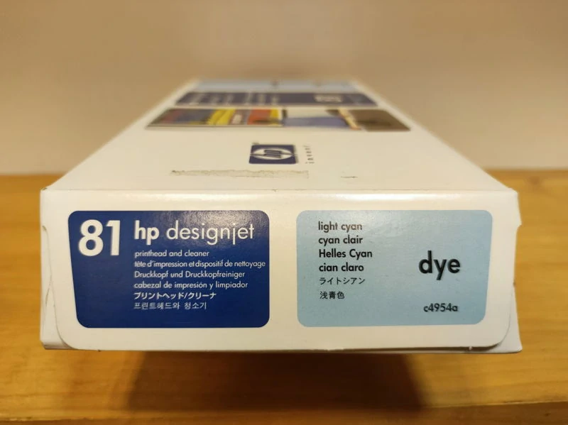 C4954A, HP 81 originální tisková hlava Light Cyan Dye and Cleaner, po expiraci se zárukou